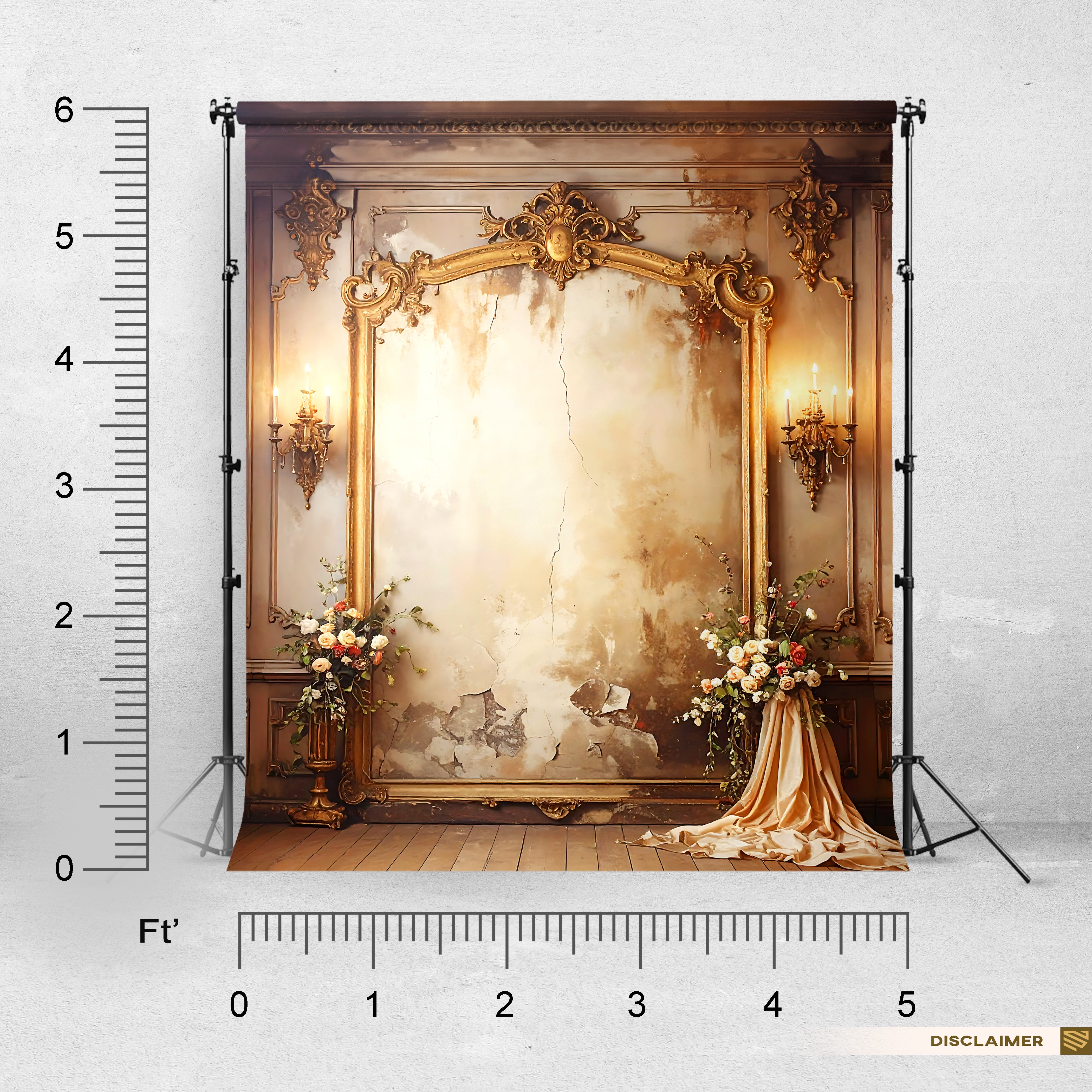 Antique Elegance – Golden Frame of Timeless Beauty