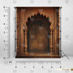 Antique Sculpted Gateway photography backdrop for studio portraits
