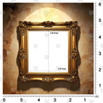 Antique gold frame photography background for portraits