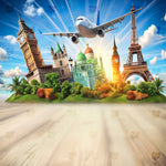 Around the World Adventure Backdrop