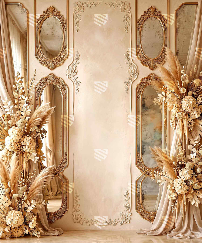 Aureate Floral Sanctuary Photography Backdrop for Studio Shoots