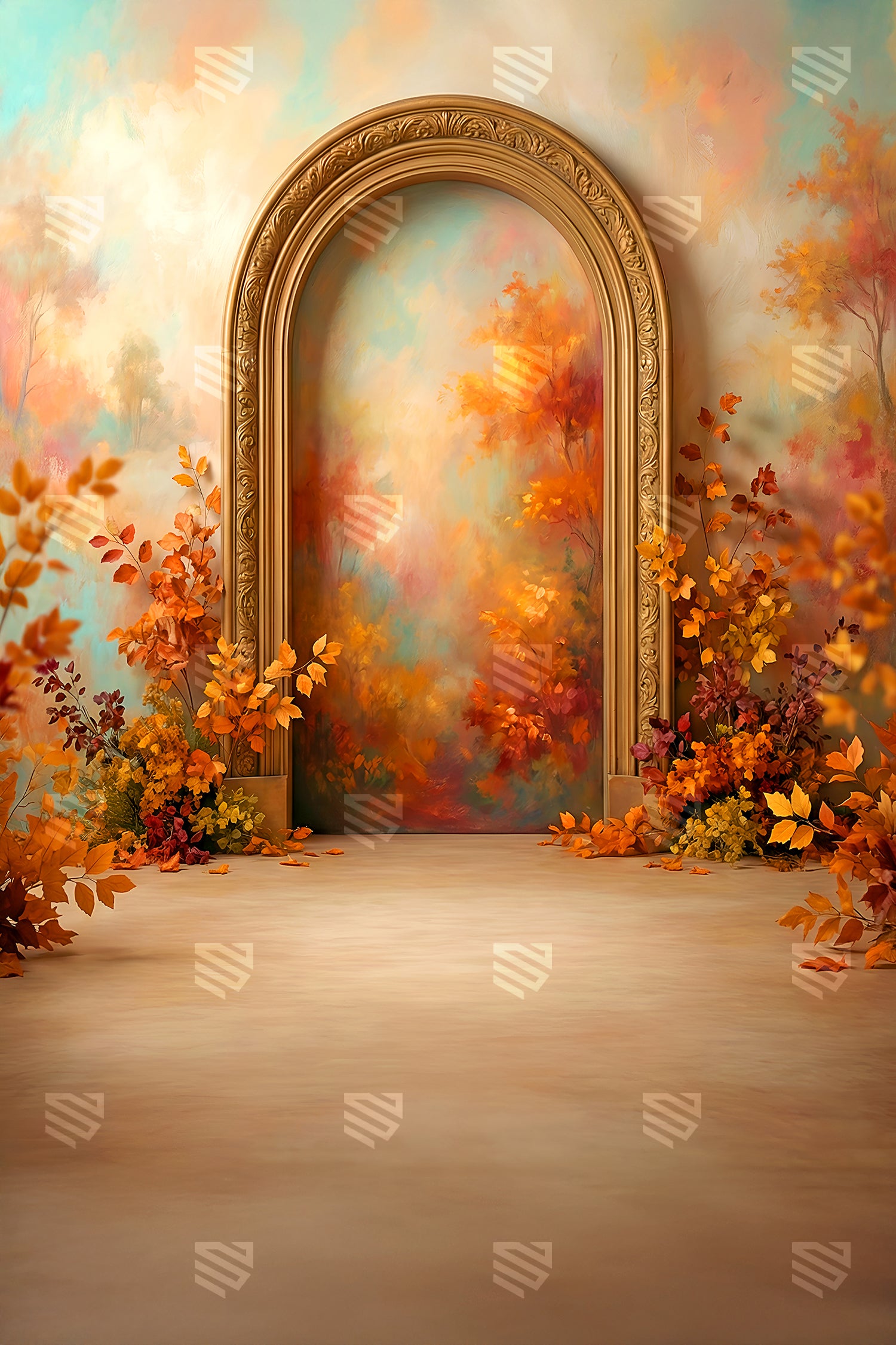Autumn Garden Art Arch - Maternity Backdrop