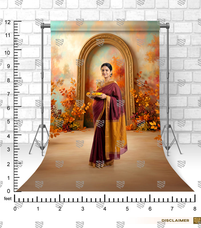 Autumn Garden Art Arch - Maternity Backdrop