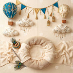 Balloon Sky Journey Newborn Baby Photography Backdrop
