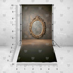 Ornate oval frame-inspired background for photography