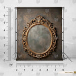 Baroque Oval Frame backdrop for fashion photography