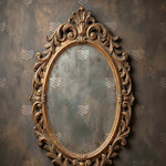 Baroque Oval Frame Photography Backdrop