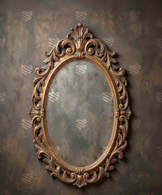 Baroque Oval Frame Photography Backdrop for Studio Shoots