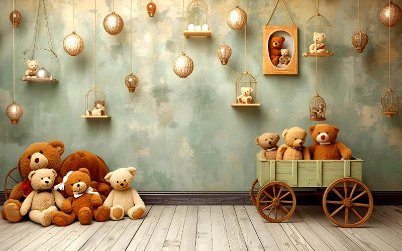 Bearland Bliss - Baby photoshoot Backdrop