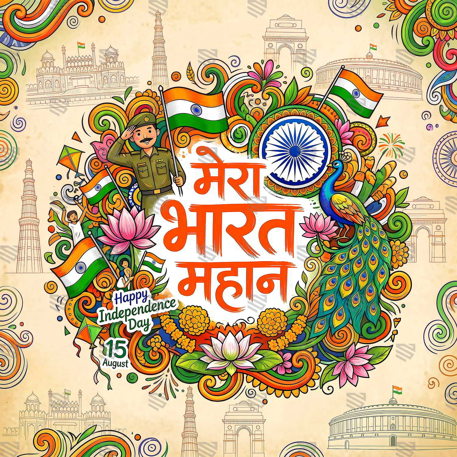 Bharat Mera Garv Backdrop