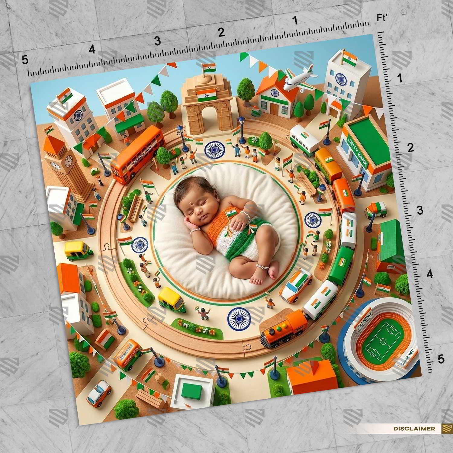 Bharat Unity Circle Newborn Baby Photography