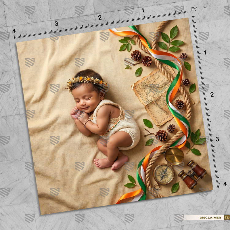 Bharat Adventure Quest Newborn Baby Photography Backdrop