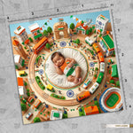 Bharat Unity Circle Newborn Baby Photography Backdrop