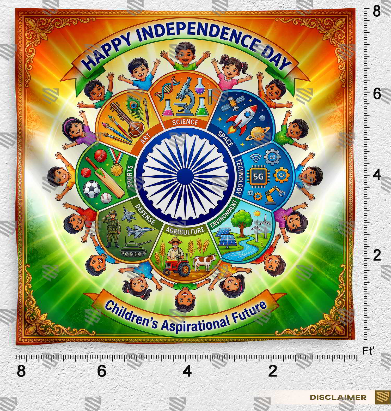 Bharat Chakra Photography Backdrop