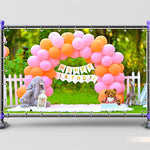 Birthday Garden Party Backdrop