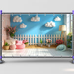 Baby Photoshoot Floral Backdrop