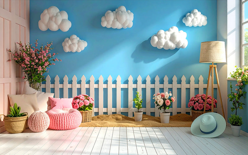Blossom Breeze Setup - Baby photoshoot Backdrop