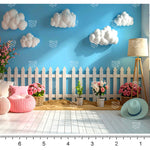 Floral Baby Photoshoot Backdrop