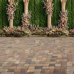 Blush Garden Floral Colonnade Backdrop