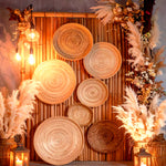 Bohemian Charm with Lantern Glow Backdrop