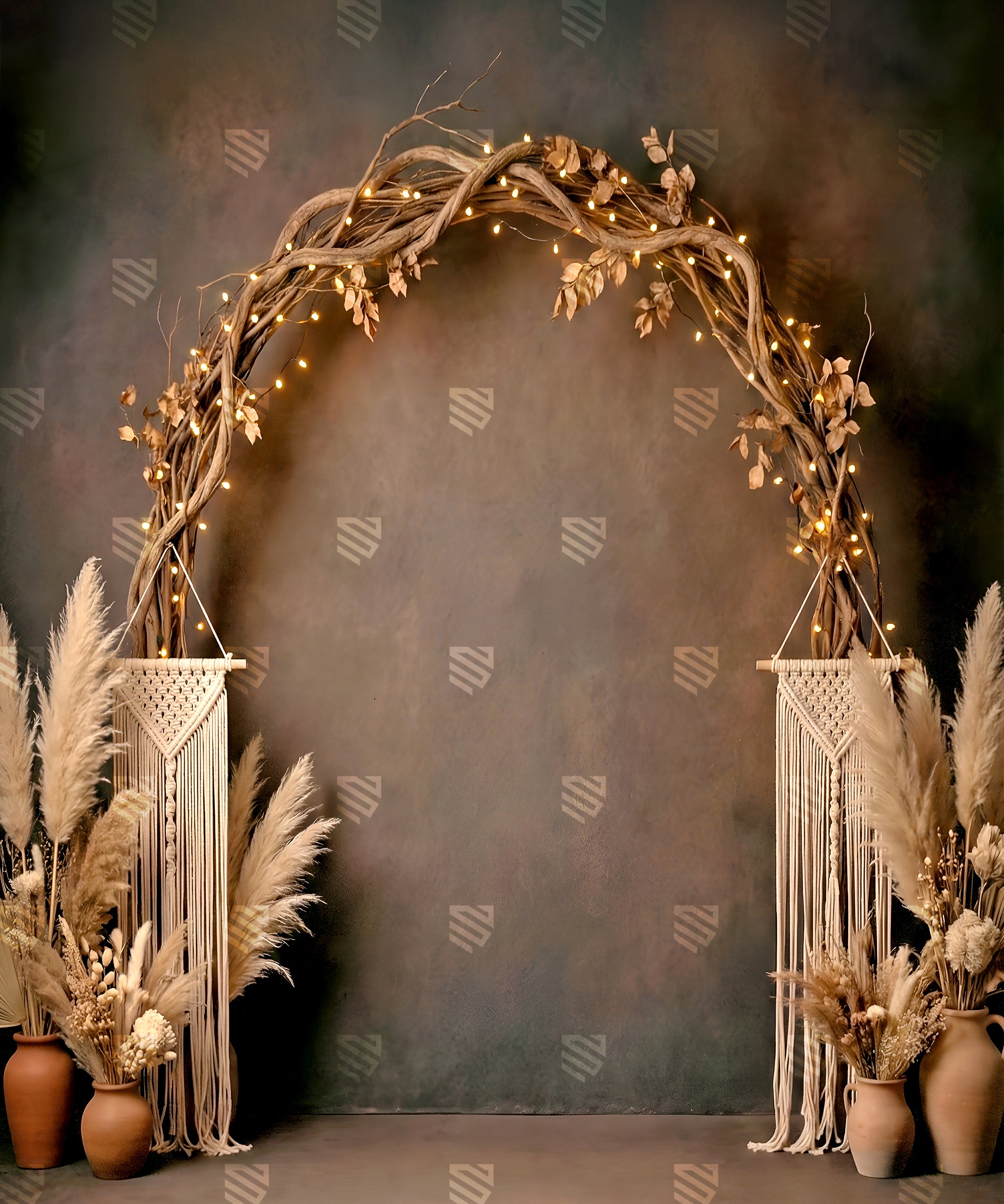 Boho Pampas Glow