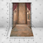 Burgundy passage-inspired background for portrait photography