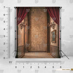 Burgundy Velvet Passage backdrop for fashion photography
