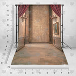 Burgundy Velvet Passage Show Stopper backdrop by BackdropIndia