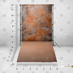 Artistic burnt sienna photography background for model portraits