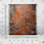 Burnt Sienna Brushwork backdrop for fashion photoshoots