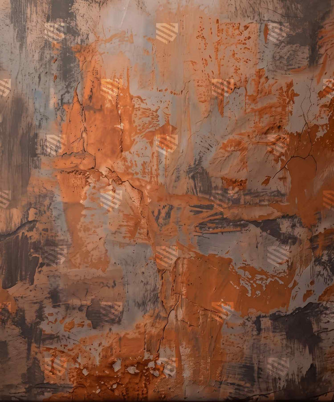 Burnt Sienna Brushwork Photography Backdrop for Studio Shoots