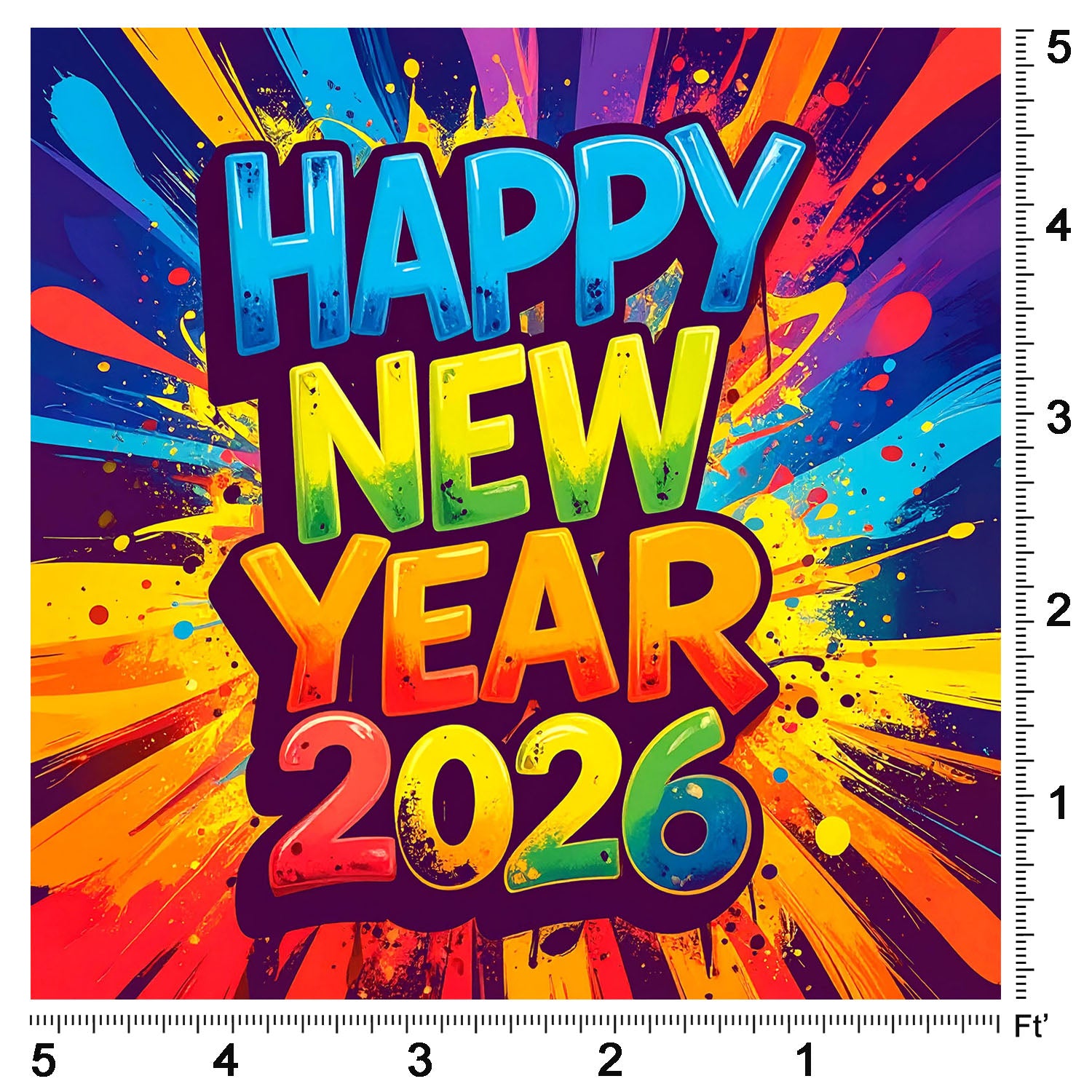 Burst Color Celebration