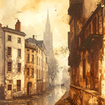 European Town Sunset
