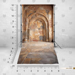 Architectural stone-inspired photography background for model shoots