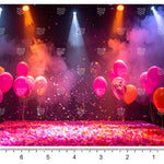 Glowing Stage Setup Backdrop