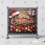 Champagne and gold Christmas background for festive portraits