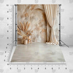 Elegant champagne backdrop for portrait photography