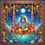 Chandra Venu Jhola Utsav Krishna Backdrop