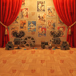 Classic Vintage Cinema Hall Backdrop
