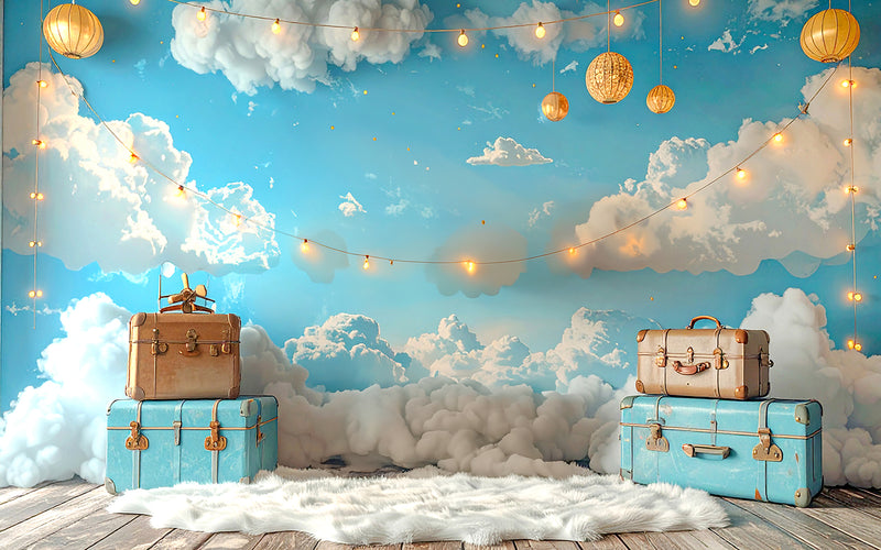 Cloud Nine Voyage - Baby photoshoot Backdrop