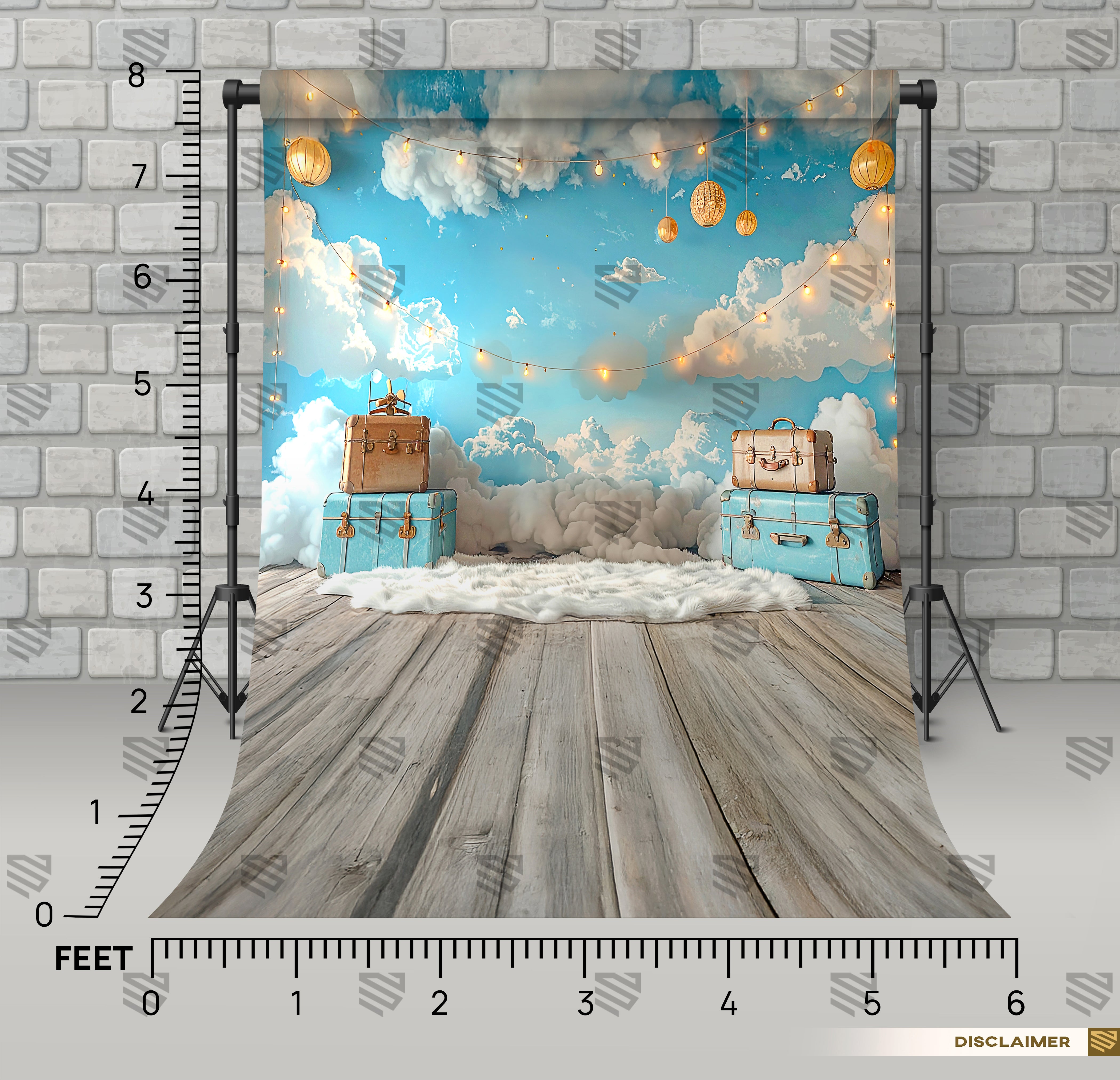 Cloud Nine Voyage - Baby photoshoot Backdrop