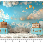 Baby Photoshoot Cloud Backdrop