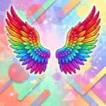 Colorburst Freedom Wings Backdrop