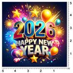 Festive 2026 Party Backdrop