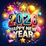 Colorful 2026 Celebration Backdrop