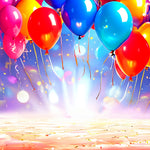 Colorful Celebration Burst Backdrop