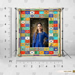 Multicolour open frame photography background