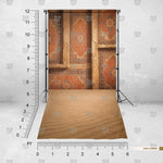 Antique-inspired copper photography background for model shoots
