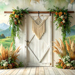 Countryside Bloom Door Backdrop