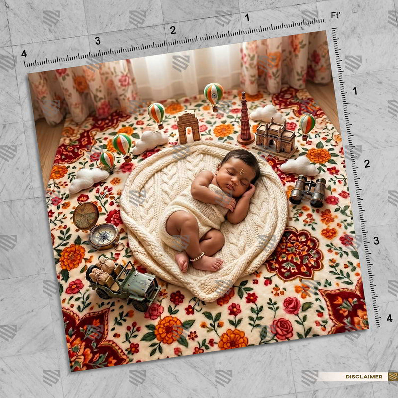 Cozy Explorer Mat Newborn Baby Photography Backdrop